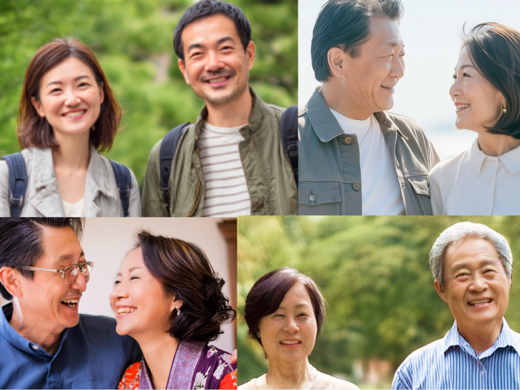 50歳以上の同世代が多い