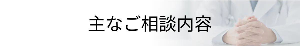 主なご相談内容
